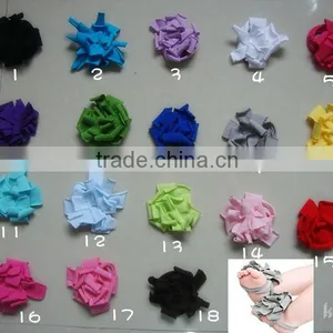 New Fashion Wholesale Barefoot Cotton Sandals Photo Studio Baby Sandal With Flower thumbnail-2