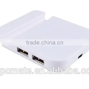 White or Black Phone Holder High Speed 4 Port Usb Hub 2.0,High Speed Usb 2.0 Hub thumbnail-3