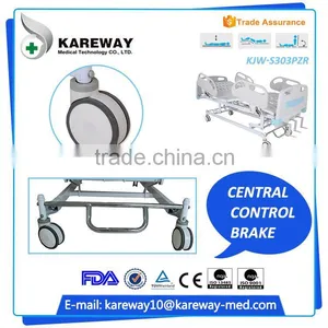 Hospital Equipment Modern Three Cranks 3-way Manual Home Medical Patient Beds Function thumbnail-4