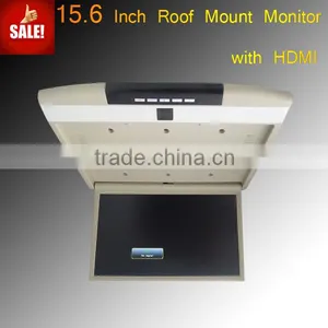 New Model 15.6 Inch Car Roof Mount Monitor Super Thin RF-1568HDMI thumbnail-1