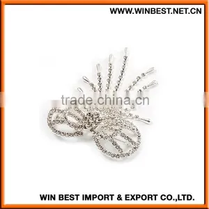 2015 New Design Rhinestone Brooch Wholesale, Latest Fashion Brooch Pin, Brooch Making Supplies thumbnail-5