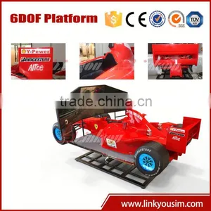 New Arrival Move 6DOF Fiberglass Car Body Racing F1 Car Simulator thumbnail-1