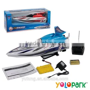 Electric Plastic Radio Controlled Racing Kid Toys Boat, Kids Water Toys Boat thumbnail-1