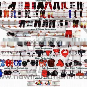 Men, Ladies, Adults & Kids, Shin Instep, Shin Pads, Arm, Elbow, Knee, Head, Chest, Belly, Groin, Mouth Protections, Hand Wraps thumbnail-1