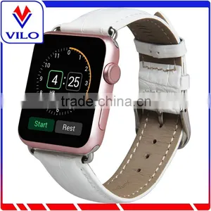 High Quality Genuine Leather Wrist Strap Watch Band With Adapter For IWatch 38mm/42mm thumbnail-1