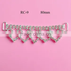 Stock Hot Selling Crystal Rhinestone Connector for Headband/hairwear(RC-9) thumbnail-1