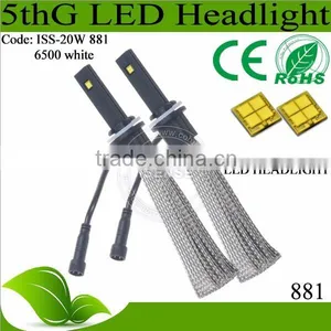 Led Headlight Replacement 881/H1/H3/H4/H8 Car Light Led With Non Fan Designer thumbnail-1