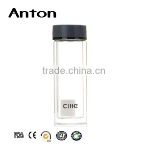 500ml Double Wall Bottle With Tea Infuser With Plastic thumbnail-1