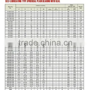 05 SELF-LUBRICATING TYPE SPHERICAL PLAIN BEARING WITH SEAL GEG60ET-2RS thumbnail-1
