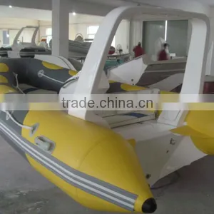 High Quality PVC Material and CE Certification Rigid Hull Fiberglass High Speed Inflatable Boat Quality Choice thumbnail-4