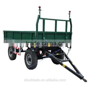 Four Tons Double Axles Farm Tractor Trailer thumbnail-1