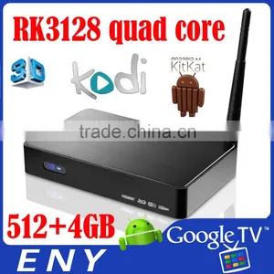 NEW RK3128 Quad Core CortexA7 1.2 GHz Mali400 GPU 512+4GB HD1080P Support Android tv Box thumbnail-1