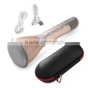 Mobile Phone Computer Tablet Bluetooth Handheld Speaker Portable KTV Karaoke Player Condenser Microphone Singing Record K068 thumbnail-1