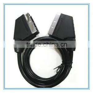 Nickel Plated Male to Male 21 Pin Scart Cable/scart Cable thumbnail-5