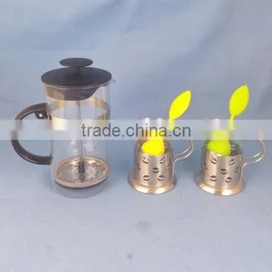 Stainless Steel and Silicone Tea Strainer thumbnail-1