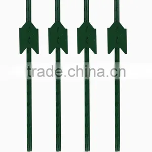 Free Samples Green Painted Metal Tee Post Fence Post thumbnail-3