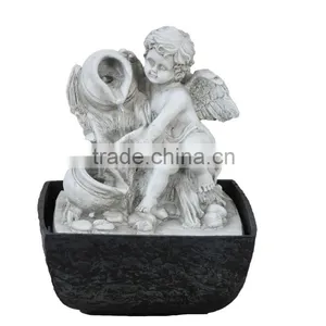 Small Size Resin Decorative Angel Water Fountains for Indoor Quality Choice thumbnail-2