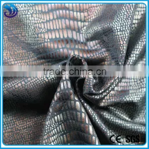 Polyester Spandex Good Stretch Hot Stamping Fabric thumbnail-4