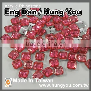 2 Holes Point Back Taiwan Garment Accessories Rhinestone Buttons thumbnail-3