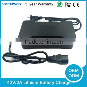 Rohs 42V 2A Power Battery Charger For Two Wheels Smart Self Balance Scooter Electric Car Bicycle Drift Board thumbnail-1