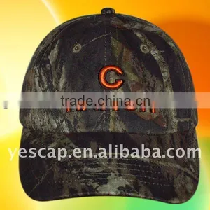 Camo Baseball Cap With Embroidery C RANCH Logo thumbnail-1