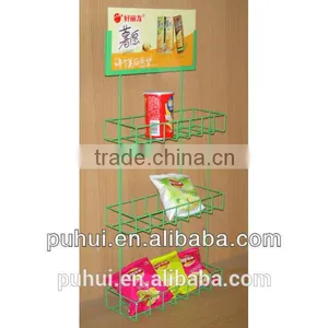 Metal Wire Hanging Potato Chips Display Stand With Modern Design thumbnail-1