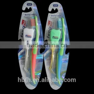 Multiple Use Toothbrush With Dental Floss thumbnail-1