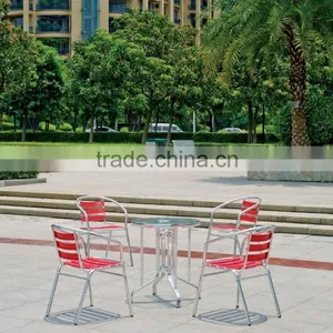 Aluminum With Glass Dining Table for Sales YT40B thumbnail-3