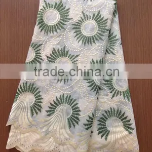 Hot African Swiss Lace Fabric for Dress thumbnail-1
