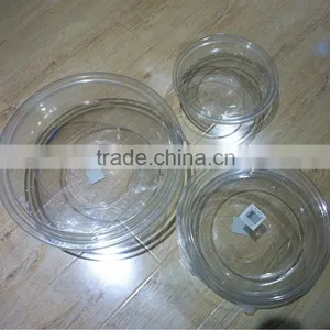 Disposable Plastic PET Salad Bowl Set With Lid thumbnail-1