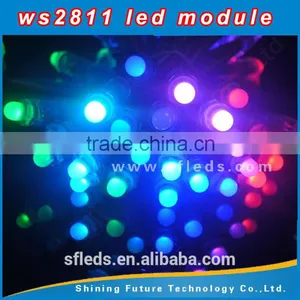 12V 12mm WS2811 Intelligent RGB Pixels IP68 Waterproof LED Light String thumbnail-6