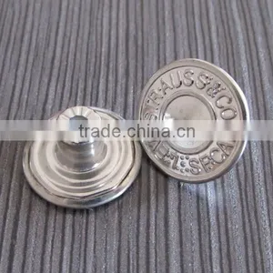 Silver Vogue Metal Jeans Button thumbnail-1