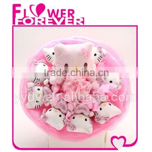 Lovely Plush Kitty Bouquet Valentine Gift thumbnail-1