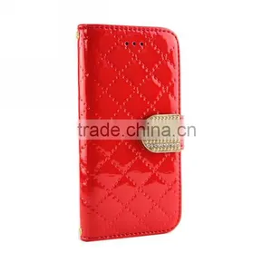 Small Fragrant Wind Leather Wallet Case With Shoulder Strap for Iphone 6 thumbnail-1