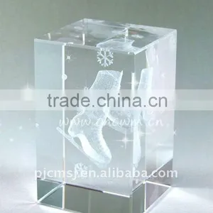 Shoses Engraved 3D Laser Crystal For Army Souvenirs thumbnail-1