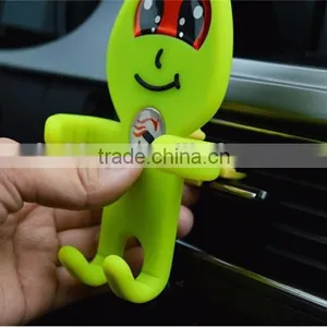 No Charger Desktop Phone Stand Compatible Brand Cartoon Face Multi-functuional Car Holder thumbnail-2