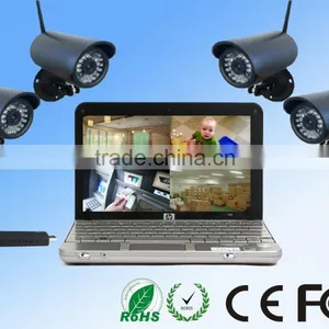 USB Quad Digital DVR With Video Record 2.4ghz Mini Usb Wireless Camera With Receiver 2.4g Wireless Usb Receiver Kit thumbnail-1