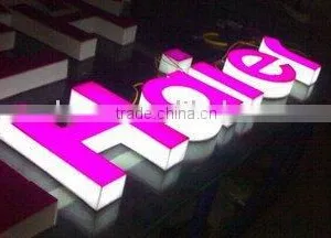 Haier Case: LED Channel Letter Sign,Surface and Frame Illuminated, Shop Name Sign/logo thumbnail-1