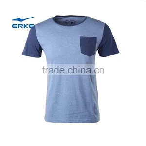 ERKE 2015 Summer Man Casual T-shirt Round Neck T-shirt Full Cotton t Shirt for Boy Cheap t Shirt Wholesale/OEM thumbnail-1