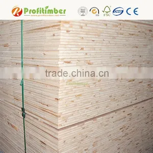12mm 15mm 18mm 25mm Poplar Core Natural Wood Veneered Blockboard Block Board thumbnail-4