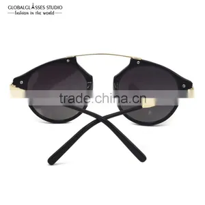 Shinny Gold Metal Brow Bar Sunglasses Women Designer Sunglasses Fashion Summer Style Black /Demi Havana Color 6604C thumbnail-3