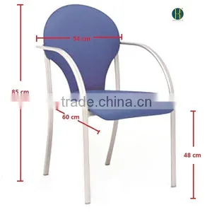 Hot Sale Metal Frame Stacking Dining Room Furniture, Restaurant Chair thumbnail-4