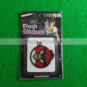 Little Bird Red Glitter Sticker for Children thumbnail-1