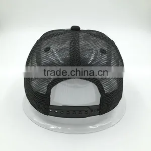 Customize Flat Bill Half Mesh Snapback Hats thumbnail-4