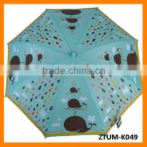 Automatic Whistle Cartoon Whale Print Children Umbrella thumbnail-1
