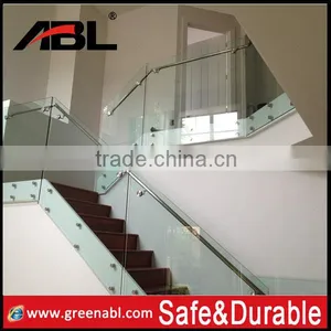 Aisi Frameless Glass Balustrade Staircases Openning Well Frameless Glass Handrails thumbnail-3