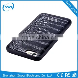 High Quality Croco Cowhide Leather TPU Case Cover For Iphone 6 6S 6 Plus 6S Plus thumbnail-1