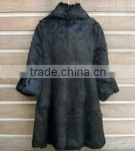 High QualityKorean Style Fur Coat Women Real Rabbit Fur Jacket thumbnail-4