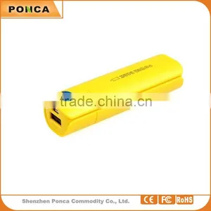 2015 Promotion Gift Square Best Quality Portable Power Bank Power Bank 2600mAh thumbnail-1
