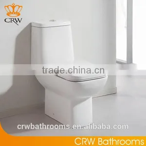 CRW HB3546 Ceramic Portable Toilet Two Piece and Square Shape thumbnail-1